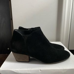 Black Suede Ankle Bootie